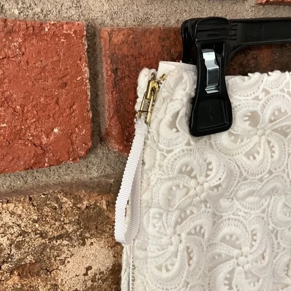 Leifsdottir Anthropologie Cream Lace Brocade Pencil Skirt - Picture 5 of 7